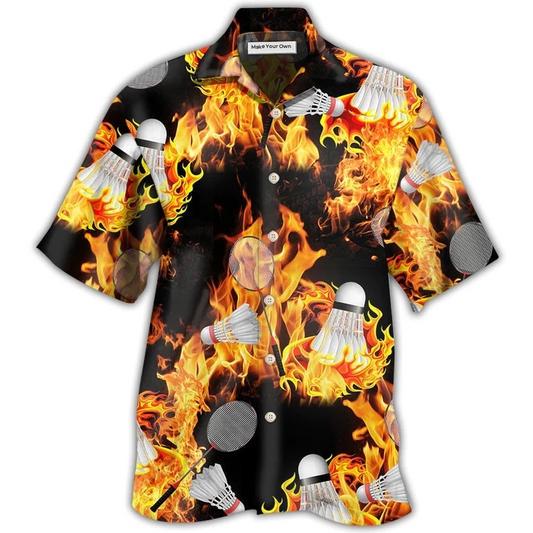 Hawaiian Shirt / Adults / S Badminton Fire - Hawaiian Shirt - Reefox