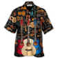 Hawaiian Shirt / Adults / S Guitar Lover Happy Life With Music - Hawaiian Shirt - Reefox
