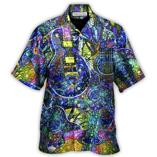 Hawaiian Shirt / Adults / S Guitar Love Life - Hawaiian Shirt - Reefox
