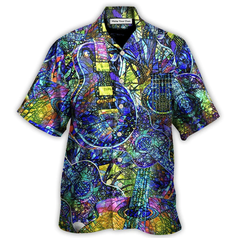 Hawaiian Shirt / Adults / S Guitar Love Life - Hawaiian Shirt - Reefox