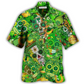 Hawaiian Shirt / Adults / S Irish Love Skull Happy And Gold - Hawaiian Shirt - Reefox
