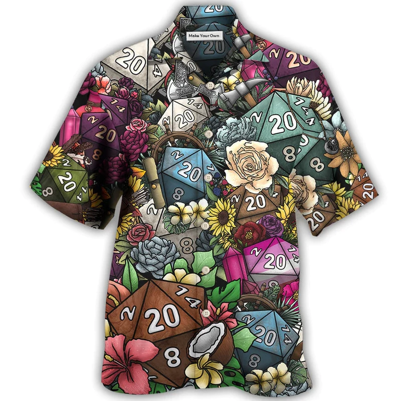 Hawaiian Shirt / Adults / S D20 Loves Flowers - Hawaiian Shirt - Reefox