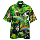 Hawaiian Shirt / Adults / S Irish Saint Patricks Day Cats Shamrocks - Hawaiian Shirt - Reefox