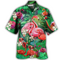 Hawaiian Shirt / Adults / S Flamingo Pink Love Life - Hawaiian Shirt - Reefox