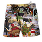 Christmas Cows Love Animals Love Classic Style - Beach Short Reefox - Owls Matrix LTD