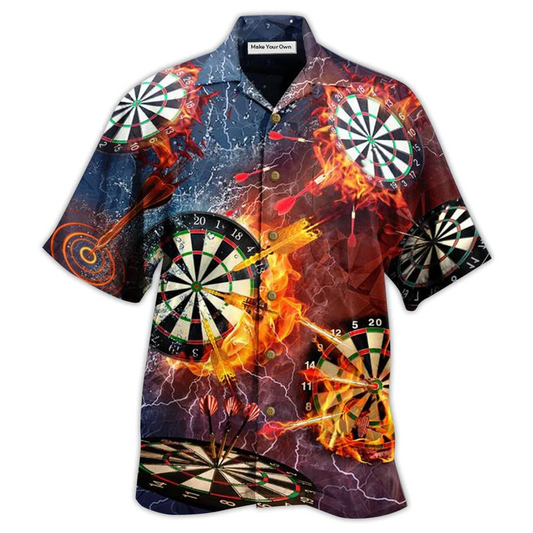 Hawaiian Shirt / Adults / S Darts Love It Fire - Hawaiian Shirt - Reefox
