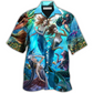 Hawaiian Shirt / Adults / S Mermaid Dolphin Fresh Blue Ocean - Hawaiian Shirt - Reefox