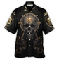 Hawaiian Shirt / Adults / S Skull Golden Skull True King Stay True Till Death - Hawaiian Shirt - Reefox