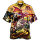 Hawaiian Shirt / Adults / S Dragon Fighting The Knights - Hawaiian Shirt - Reefox