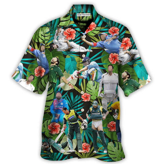 Cricket Sport Funny Play Amazing Tropical Art - Hawaiian Shirt - Reefox