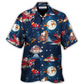 Hawaiian Shirt / Adults / S Christmas Astronaut Santa Claus - Hawaiian Shirt - Reefox