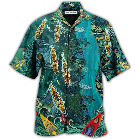 Hawaiian Shirt / Adults / S Kayaking I'd Rather Be Kayaking - Hawaiian Shirt - Reefox