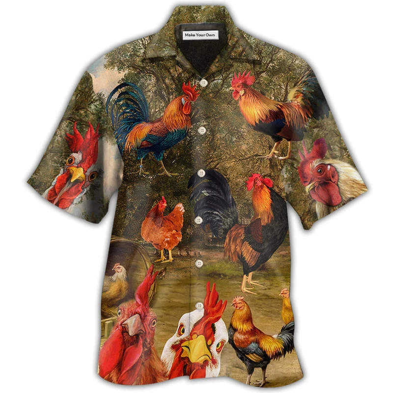 Hawaiian Shirt / Adults / S Chicken Old Garden - Hawaiian Shirt - Reefox