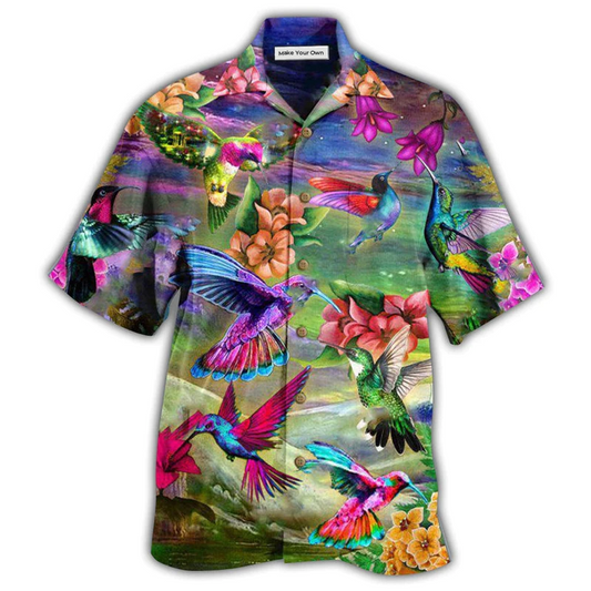 Hawaiian Shirt / Adults / S Hummingbird Life Is Better With A Hummingbird - Hawaiian Shirt - Reefox