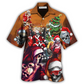 Hawaiian Shirt / Adults / S Skull Santa Claus Christmas Lovely - Hawaiian Shirt - Reefox