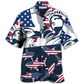Hawaiian Shirt / Adults / S Shark America Independence Day - Hawaiian Shirt - Reefox