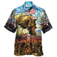 Hawaiian Shirt / Adults / S Veteran Call To Colors Freedom With Eagle - Hawaiian Shirt - Reefox