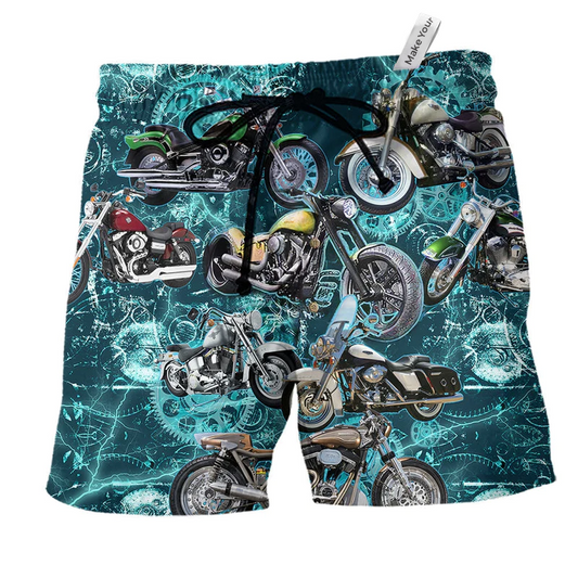 Beach Short / Adults / S Motorcycle Once A Biker Always A Biker - Beach Short Reefox - Owls Matrix LTD
