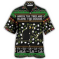 Hawaiian Shirt / Adults / S Black Cat Wreck The Tree And Blame The Doggie Merry Christmas - Hawaiian Shirt - Reefox