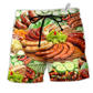 Beach Short / Adults / S Food Life Is Better With Hot Dog Cucumber - Beach Short Reefox - Owls Matrix LTD