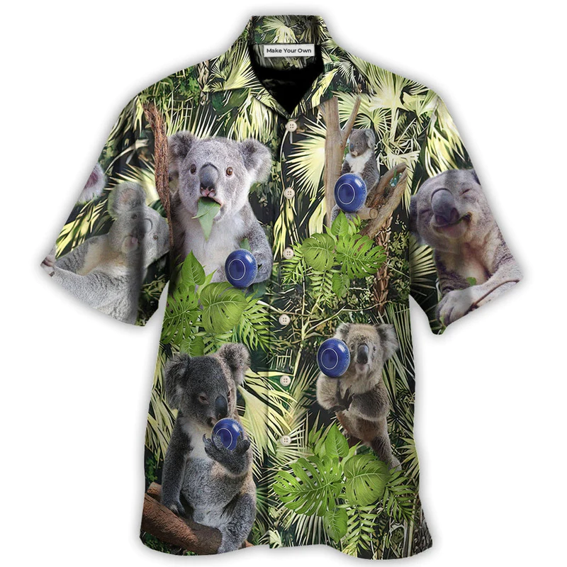 Lawn Bowling Koala In Jungle Play Lawn Bowling - Hawaiian Shirt - Reefox