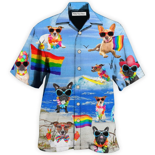 Hawaiian Shirt / Adults / S LGBT Jack Russell Terrier Cool - Hawaiian Shirt - Reefox