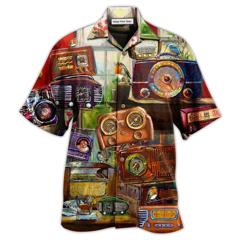 Hawaiian Shirt / Adults / S Radio A Peaceful Morning With Radio - Hawaiian Shirt - Reefox