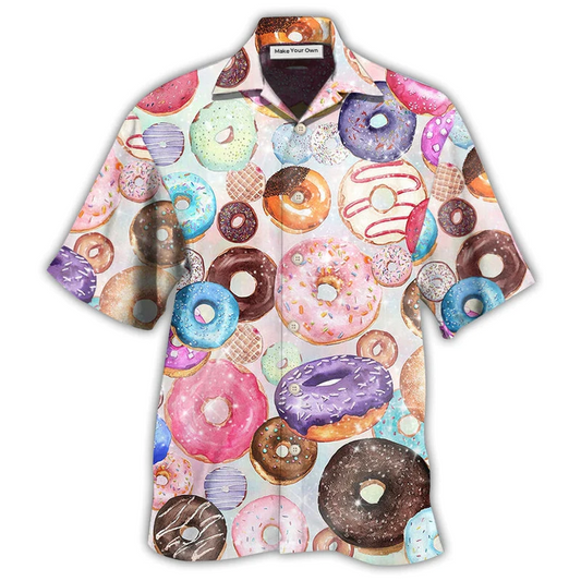 Hawaiian Shirt / Adults / S Food Donut Lovely Style - Hawaiian Shirt - Reefox