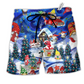Christmas Hanging With My Gnomies - Beach Short Reefox - Owls Matrix LTD