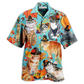 Hawaiian Shirt / Adults / S Cat Happy Thanksgiving - Hawaiian Shirt - Reefox