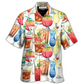Hawaiian Shirt / Adults / S Cocktail Packed Born To Drink - Hawaiian Shirt - Reefox