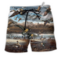 Beach Short / Adults / S Animals Love Canada Geese - Beach Short Reefox - Owls Matrix LTD