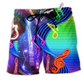 Beach Short / Adults / S Music Guitar Love Light Neon - Beach Short Reefox - Owls Matrix LTD