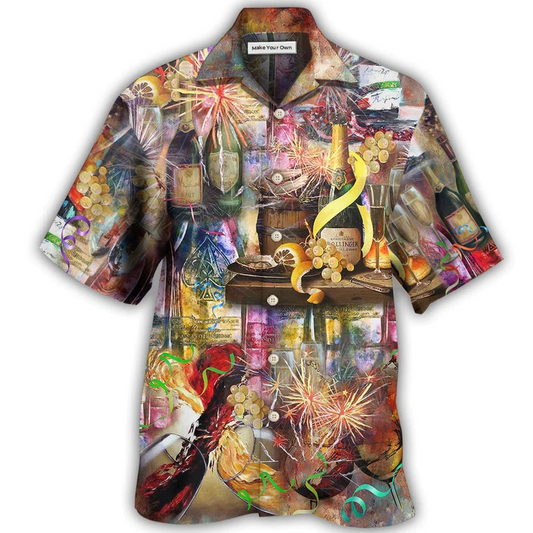 Hawaiian Shirt / Adults / S Wine Sparkling As A Glass Of Champagne - Hawaiian Shirt - Reefox