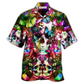 Hawaiian Shirt / Adults / S Skull Love Life Cool Floral - Hawaiian Shirt - Reefox