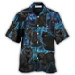 Hawaiian Shirt / Adults / S Black Cat Midnight In Jungle - Hawaiian Shirt - Reefox