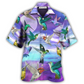 Hawaiian Shirt / Adults / S Hummingbird In A Fantasy World - Hawaiian Shirt - Reefox
