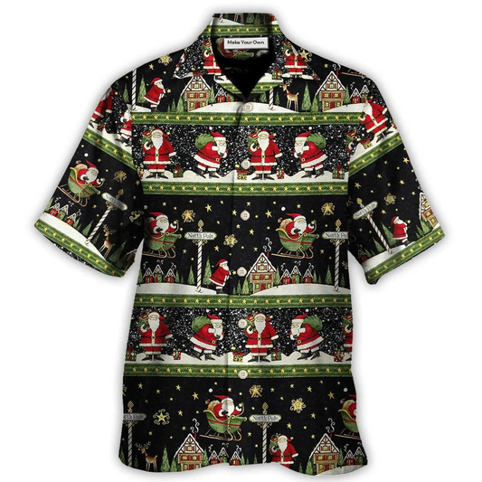 Hawaiian Shirt / Adults / S Christmas Santa Claus Big Night - Hawaiian Shirt - Reefox