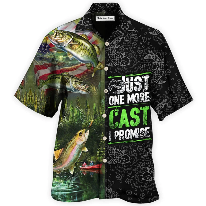 Hawaiian Shirt / Adults / S Fishing Just One More Cast I Promise Cool - Hawaiian Shirt - Reefox