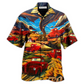 Hawaiian Shirt / Adults / S Car Love Red Mountain - Hawaiian Shirt - Reefox