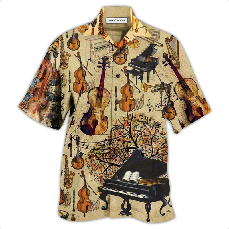 Hawaiian Shirt / Adults / S Music All My Life Love It - Hawaiian Shirt - Reefox