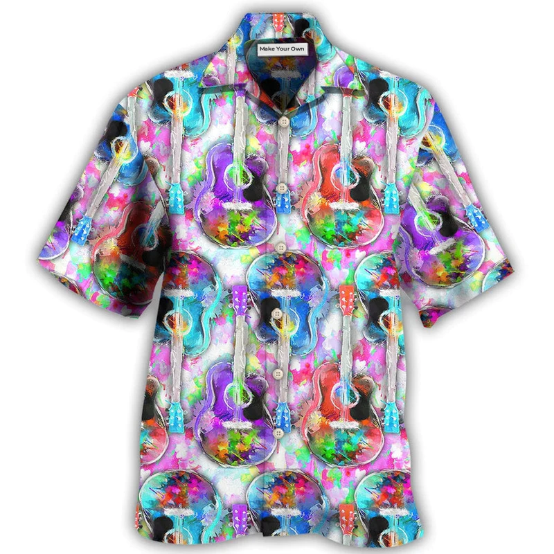 Hawaiian Shirt / Adults / S Guitar Mix Color - Hawaiian Shirt - Reefox