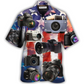 Hawaiian Shirt / Adults / S Camera Independence Day - Hawaiian Shirt - Reefox
