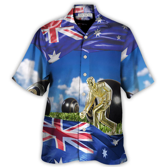 Lawn Bowling The Flag Fly With Wind - Hawaiian Shirt - Reefox