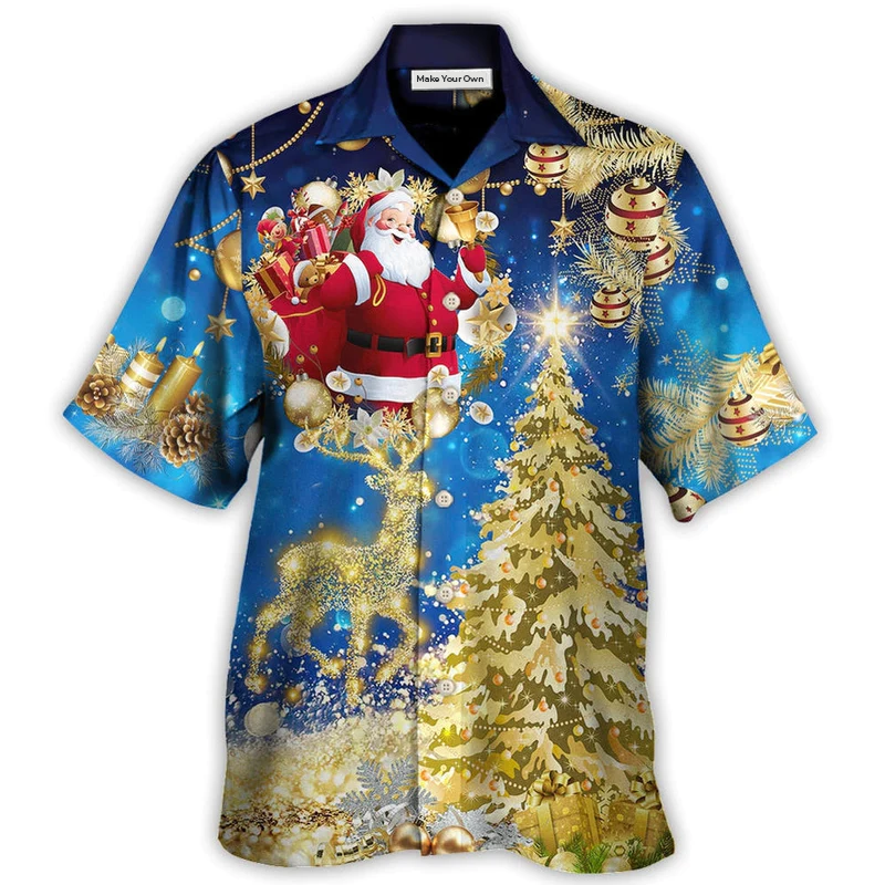 Hawaiian Shirt / Adults / S Christmas Tree Blue Style - Hawaiian Shirt - Reefox