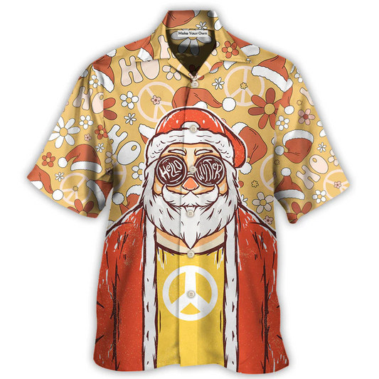 Hawaiian Shirt / Adults / S Christmas Santa Cutie Hippie Groovy - Hawaiian Shirt - Reefox