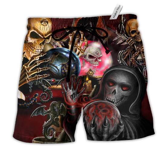 Beach Short / Adults / S Skull Hello The Darkness - Beach Short Reefox - Owls Matrix LTD