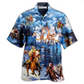 Hawaiian Shirt / Adults / S Horse And Santa Love Christmas - Hawaiian Shirt - Reefox
