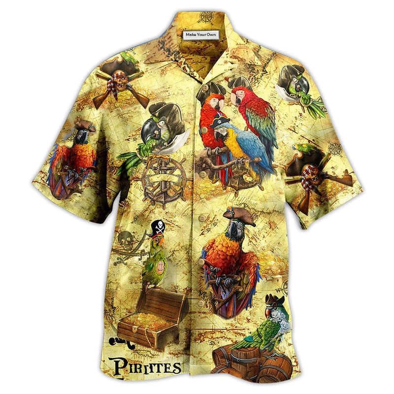 Hawaiian Shirt / Adults / S Parrot Amazing Pirate Parrots - Hawaiian Shirt - Reefox