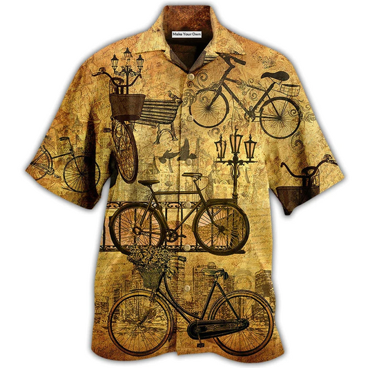 Hawaiian Shirt / Adults / S Bike Vintage Love Sunset So Much - Hawaiian Shirt - Reefox